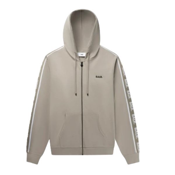 Buzo BALR. Q Series Regular Fit Zip Through Hoddie Silver