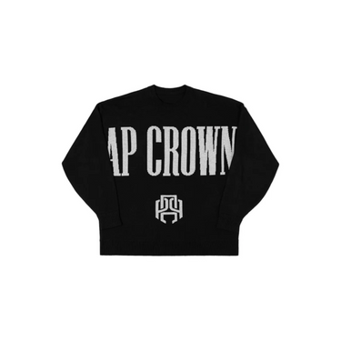 "Buso Ap Crown Sinco Pullover de color negro y el logotipo estampado en la parte trasera en color blanco."