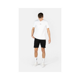 "Camiseta BALR Q-series de color blanco con el logotipo estampado en la parte frontal."