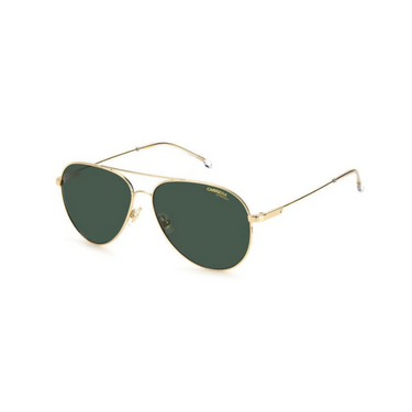 "Gafas Carrera con marco de color dorado y lentes de color verde"