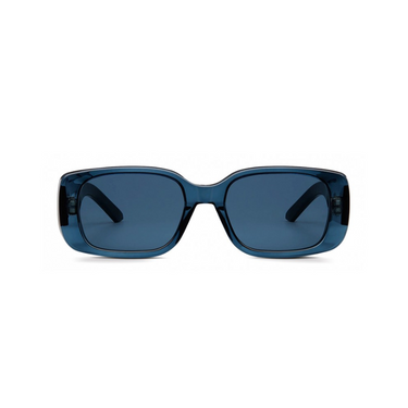 "Gafas Dior con marco de color azul y lentes de color azul"