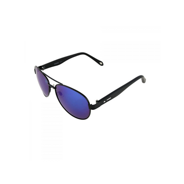 "Gafas Fossil con marco de color negro y lentes de color azul"