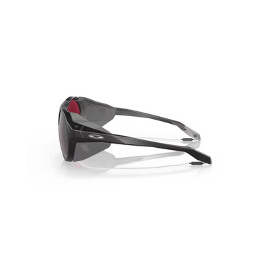 "Gafas Oakley Clifden con montura circular de color negro mate, acompañado de lentes de color prizm snow black iridium."
