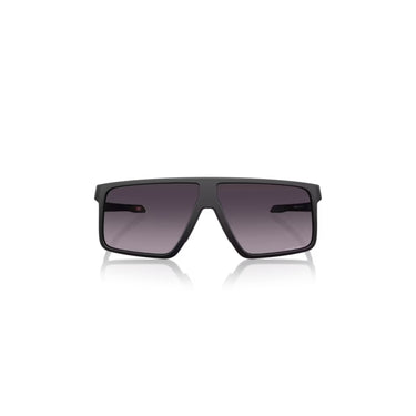 "Gafas de sol con montura negra y lentes rectangulares de color gris oscuro: Ideales para un look sofisticado y moderno."