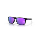 "Gafas Oakley Holbrook con montura negro mate y lentes que contrastan perfectamente, de color prizm violet."