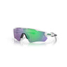 "Gafas Oakley Rad Ev Path con montura de color blanco y lentes a juego de color prizm jade."