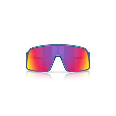 "Gafas Oakley Sutro con lentes de diversos tonos de colores y montura de color azul mate."