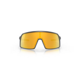 "Gafas Oakley Sutro S con montura carbono mate, cuyos lentes contrastan con un amarillo eléctrico."