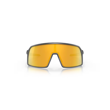 "Gafas Oakley Sutro S con montura carbono mate, cuyos lentes contrastan con un amarillo eléctrico."