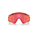 "Gafas Oakley Jawbreaker con montura de color rojo mate y lentes prizm snow torch."