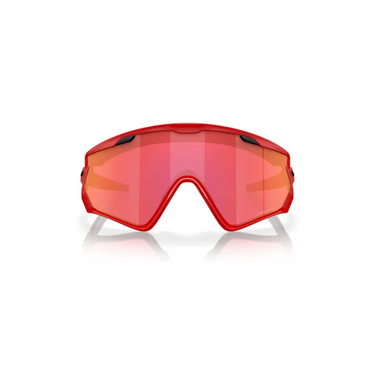 "Gafas Oakley Jawbreaker con montura de color rojo mate y lentes prizm snow torch."