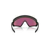 "Gafas Oakley Wind Jacket con montura de color negro mate, y lentes prizm road jade."