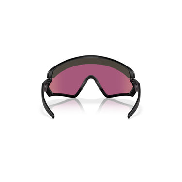 "Gafas Oakley Wind Jacket con montura de color negro mate, y lentes prizm road jade."