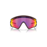 "Gafas Oakley Wind Jacket con montura garnache mate y lentes prizm road."