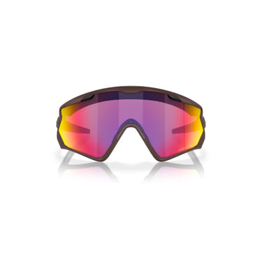 "Gafas Oakley Wind Jacket con montura garnache mate y lentes prizm road."