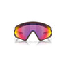 "Gafas Oakley Wind Jacket con montura garnache mate y lentes prizm road."