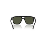 "Gafas Ray-Ban con marco de color negro y lentes de color verde"