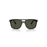 "Gafas Ray-Ban con marco de color negro y lentes de color verde"