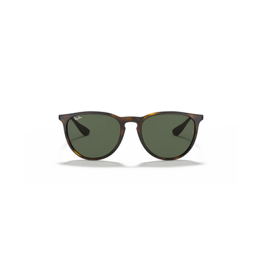 "Gafas Ray-Ban con montura de carey y lentes verdes para un look sofisticado y versátil."