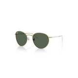 "Gafas Ray-Ban con marco de color oro arista y lentes de color verde oscuro"