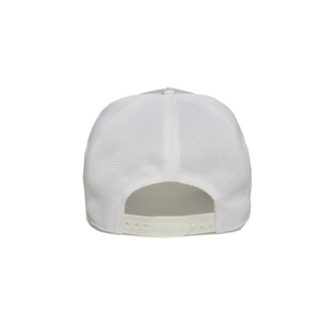 "Gorra Goorin Bros Legendary de color blanco con estampado de fauna en la parte frontal."