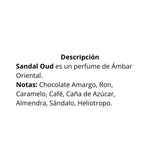 "descripcion de notas olfativas del perfume devier sandal oud"