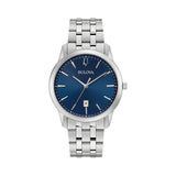 "Reloj bulova fondo azul"