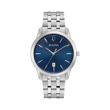 "Reloj bulova fondo azul"