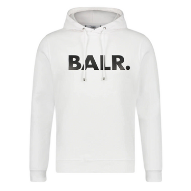 Buzo BALR. Brand Straight Hoodie Bright White