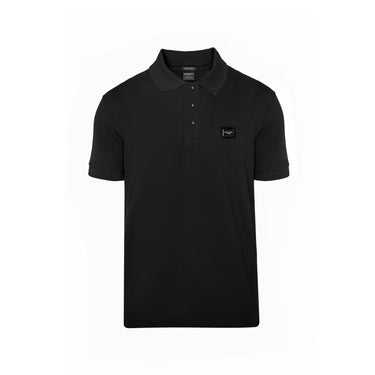 Camisa Tipo Polo Monastery Fiorella Negra